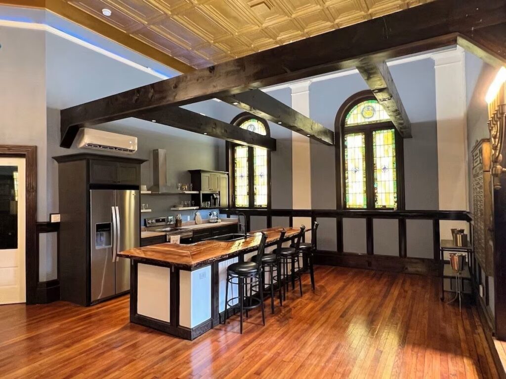 Bainbridge GA Historic event space and lodging Temple Bethel spacious kitchen view