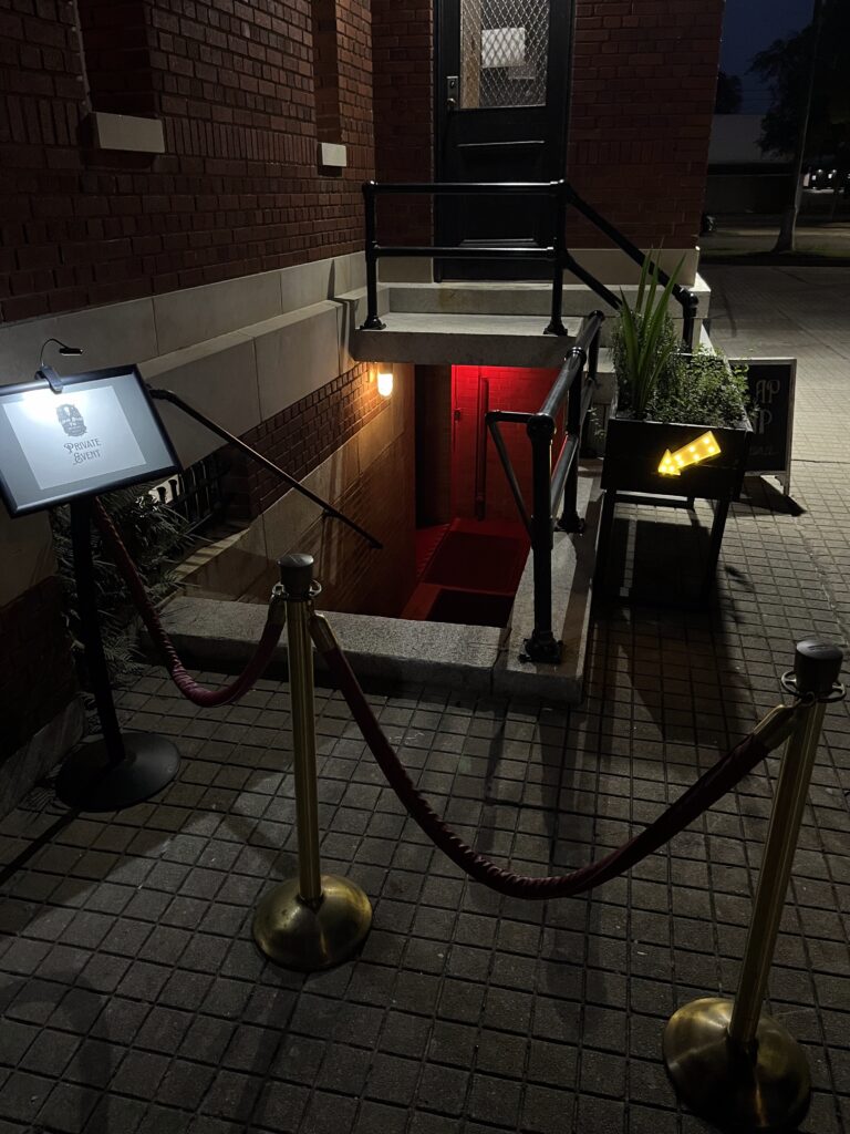 Entrance to The Mailroom Speakeasy in Bainbridge GA