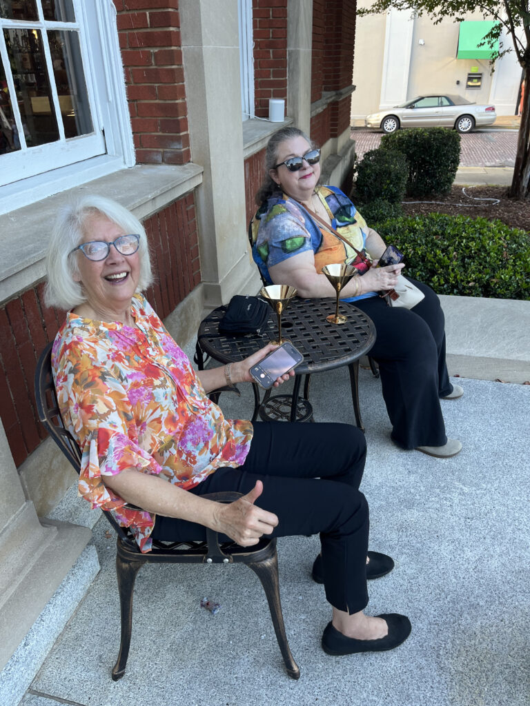 Customers Enjoy Drinks Outside at the Old Post Office in Bainbridge GA