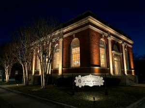 Historic Old Post Office ballroom set for an anniversary celebration in downtown Bainbridge Georgia