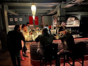 Full bar service with cocktails and wine at Old Post Office events at mailroom speakeasy & Corporate Event